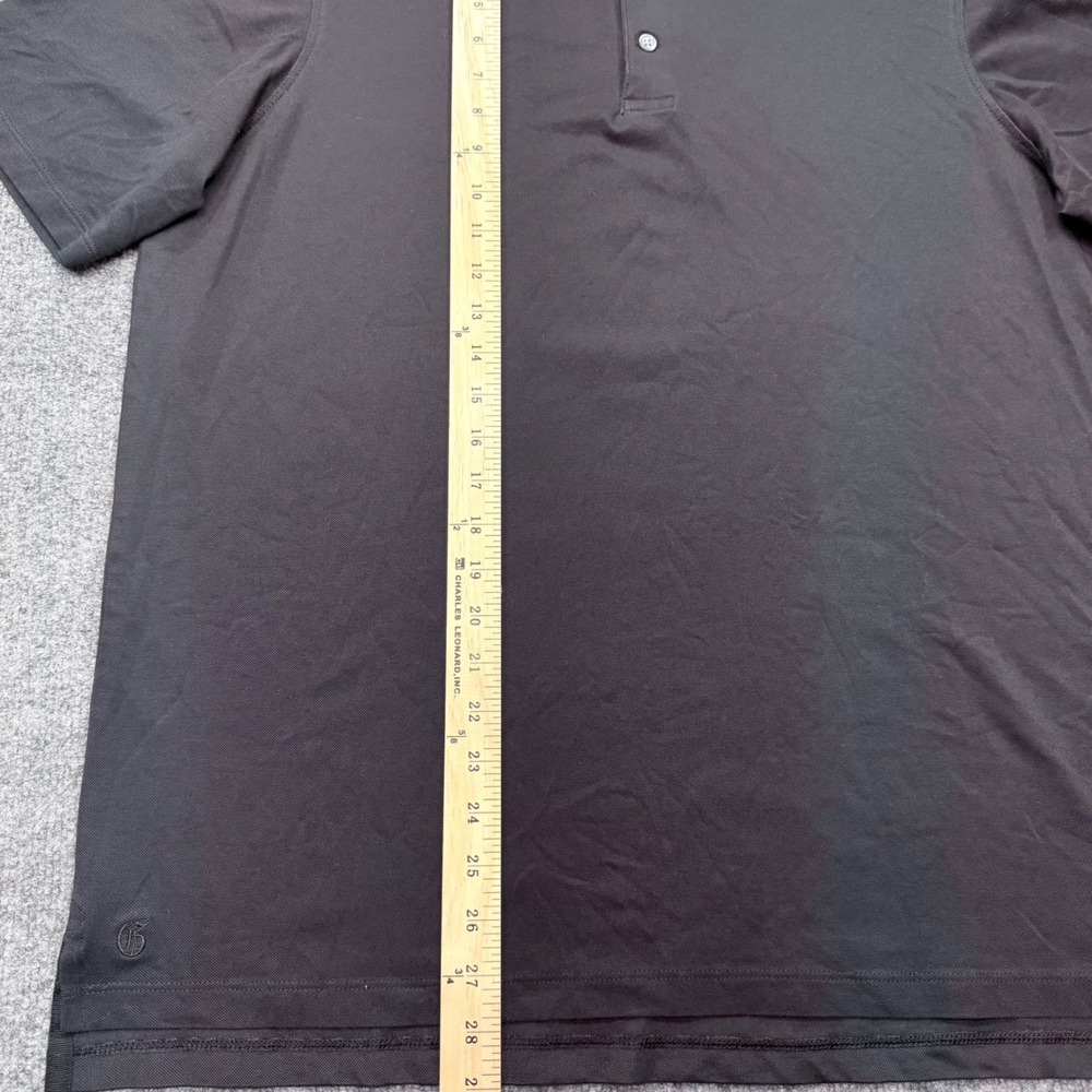 Greyson Mens Black Brrr Cooling Performance Short Sleeve Polo Shirt Large - Picture 3 of 8